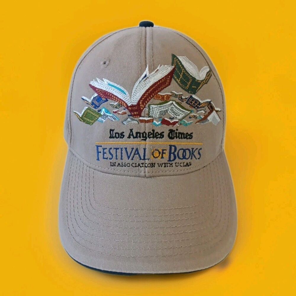 Vintage NOS The Game LA Times Festival Of Books Hat Cap UCLA Khaki Dad Hat